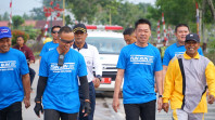 Bupati Rohil Lepas Ratusan Peserta Fun Run 5K Meriahkan HUT ke-78 TNI Oleh Kodim 0321 Rohil