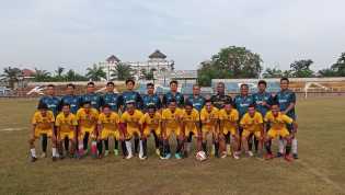 Tim Sepakbola JMSI Kampar Laga Persahabatan Melawan Tim Polres, Berahir Skor 1 - 0