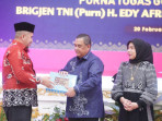 Staf Ahli Bupati Kampar Hadiri Purna Tugas Gubernur Riau Edy Natar