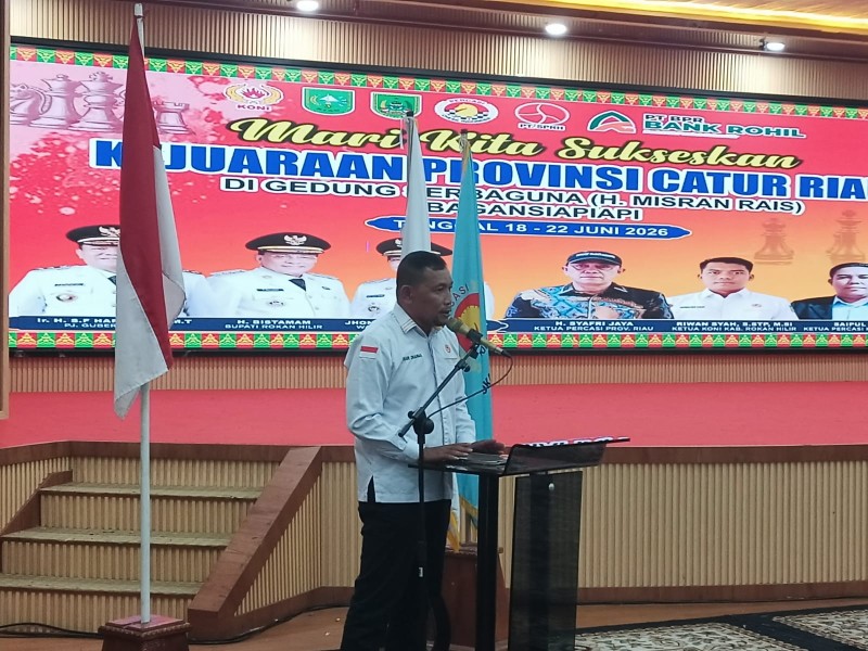 Perdana di Rohil: Kejurprov Catur Riau ke-37 Resmi Dibuka Bagansiapiapi