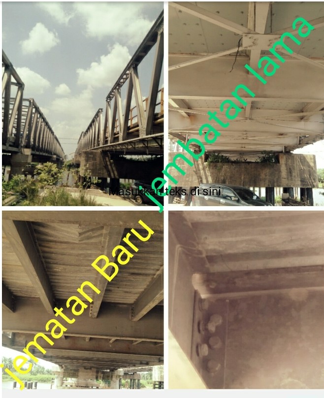 Diduga Dikerjakan Asal Jadi, Jembatan Kembar Ujung Tanjung Mengalami Kecembungan Dilantai Bawah