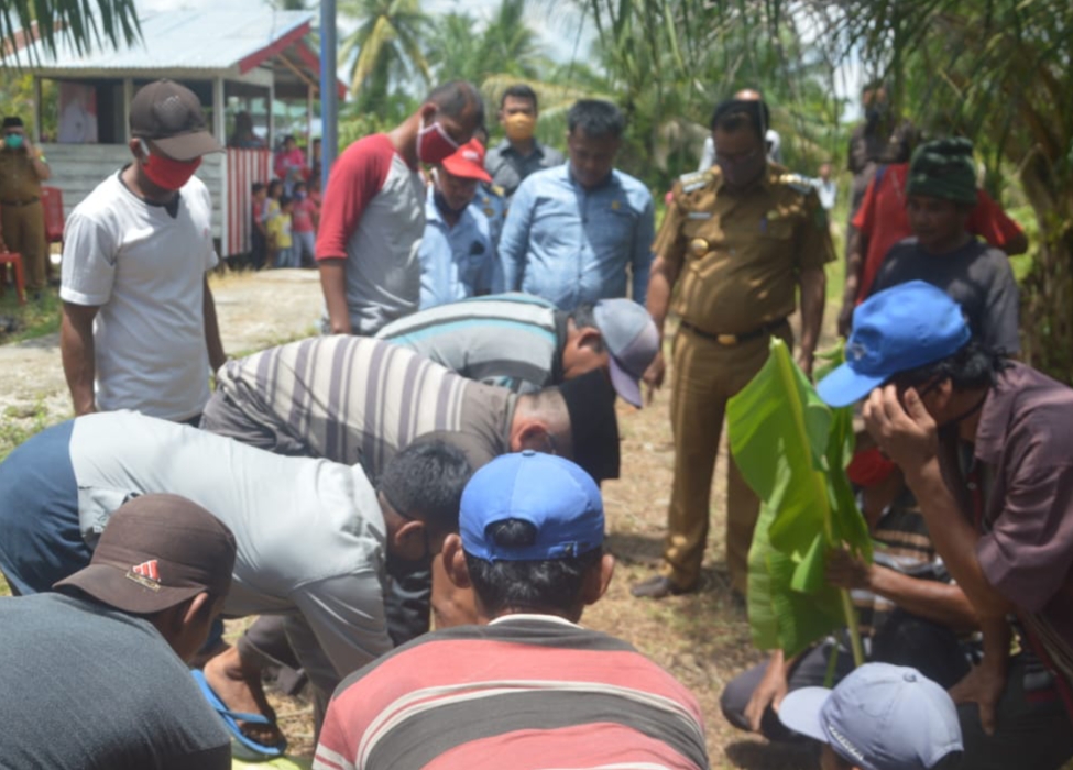 Bupati Rohil Suyatno Sumbang Sapi Untuk Warga Kurang Mampu di Baganbarat