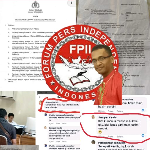 Diduga Ujaran Kebencian, Ketua FPII Riau Minta Akun Facebook Senopati Kandis Dijerat Pidana Diduga Ujaran Kebencian, Ketua FPII Riau Minta Akun Facebook Senopati Kandis Dijerat Pidana
