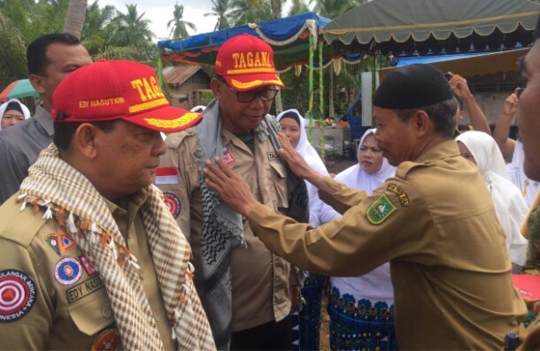 Bupati Rohil Kukuhkan Kampung Siaga Bencana di Pekaitan