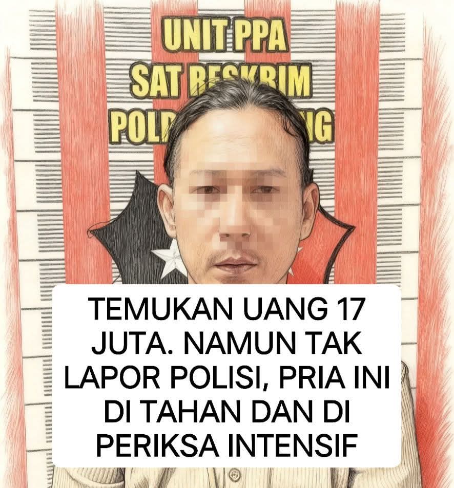 Temukan Tas Berisi Uang Rp17 Juta di Jalan, Pria Ini Diamankan Polisi