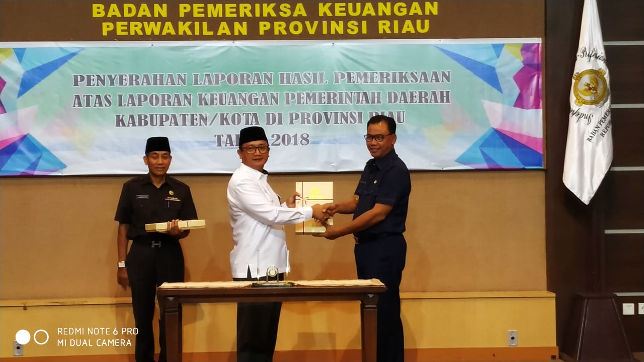 Pertama Kali, Kabupaten Rokan Hilir Terima WTP 2018