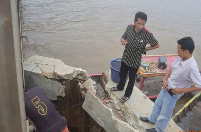 Turap Jembatan Jumrah Amblas, Legislatif Riau Minta Kementrian PU Turun