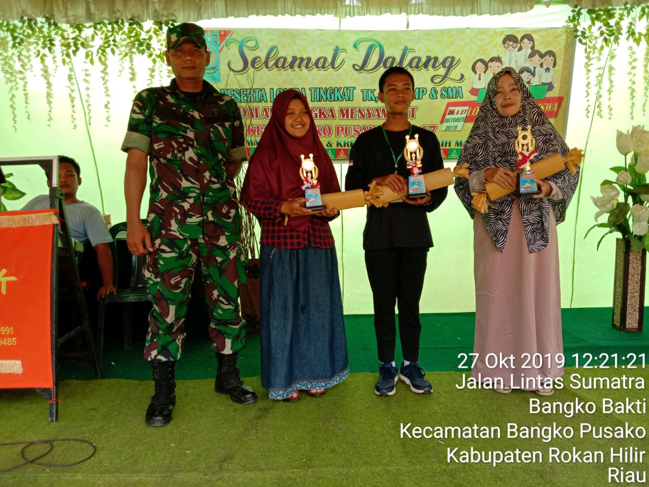 Danpos Koramil 05|RM Hadiri Acara Lomba Jelang HUT Kecamatan Bangko Pusako
