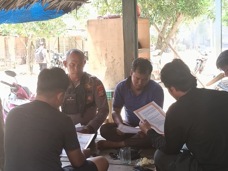 Polsek Bangko Pusako Intensifkan Patroli Karhutla dan Sosialisasikan Maklumat Kapolda Riau