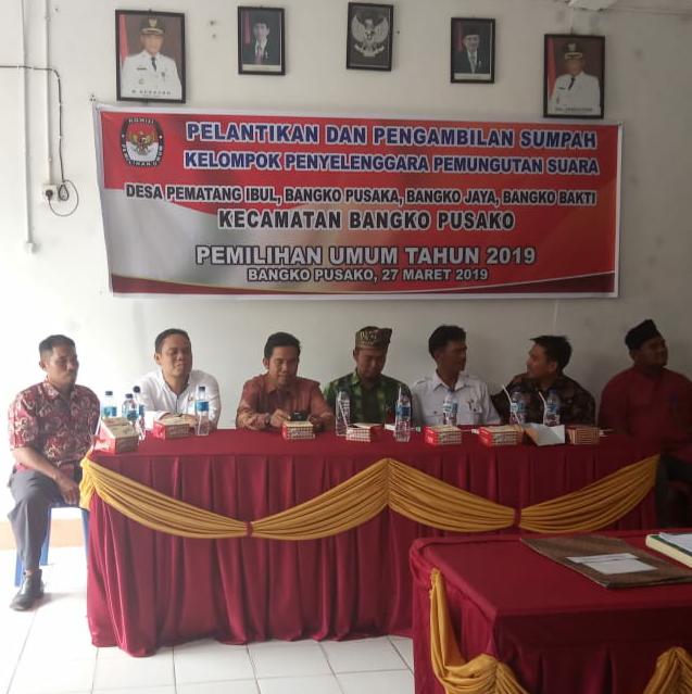 Setelah Dilantik KPPS Bangko Rohil Harus Bisa Menjaga Netralitas