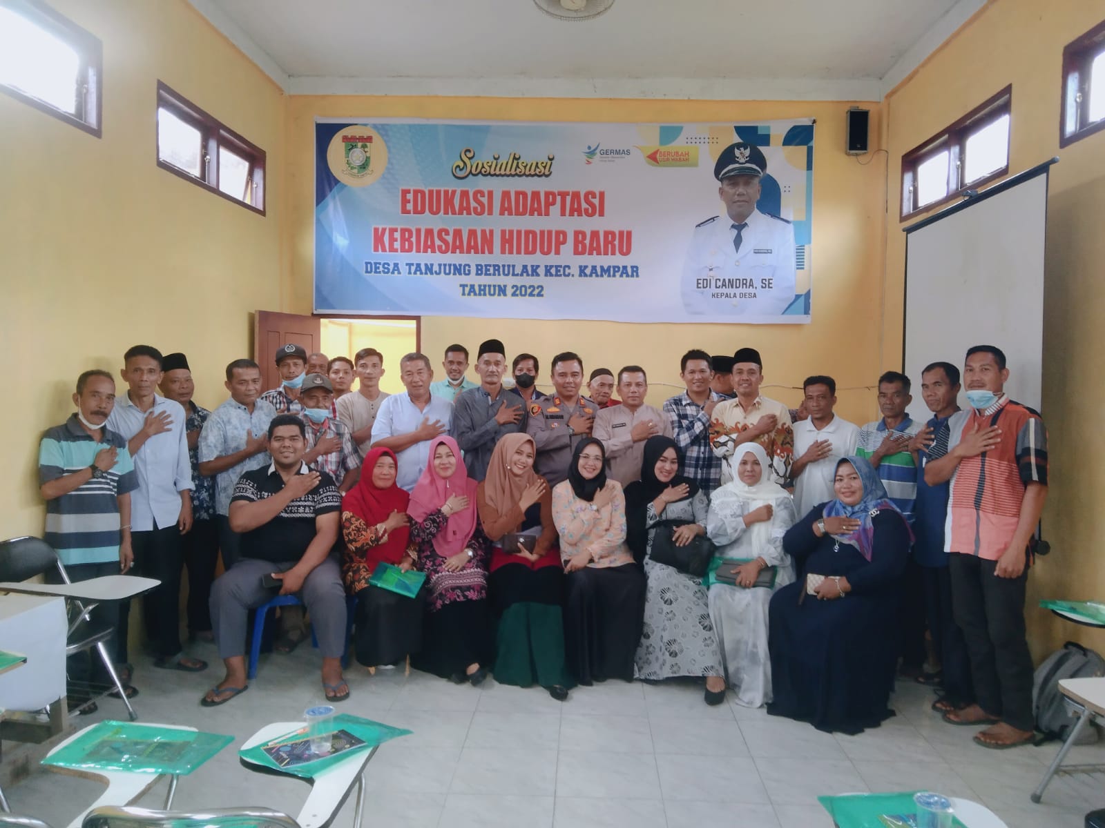 Kapolsek Kampar Jadi Narasumber Sosialisasi Adaptasi Kebiasaan Hidup Baru