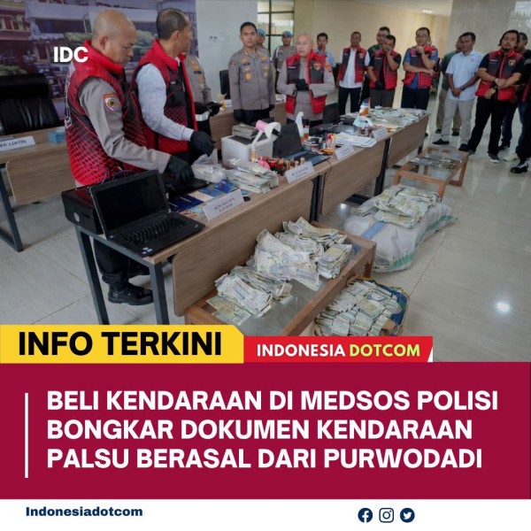 Sindikat Dokumen Kendaraan Lintas Provinsi Dibongkar, Raup Ratusan Juta per Bulan!