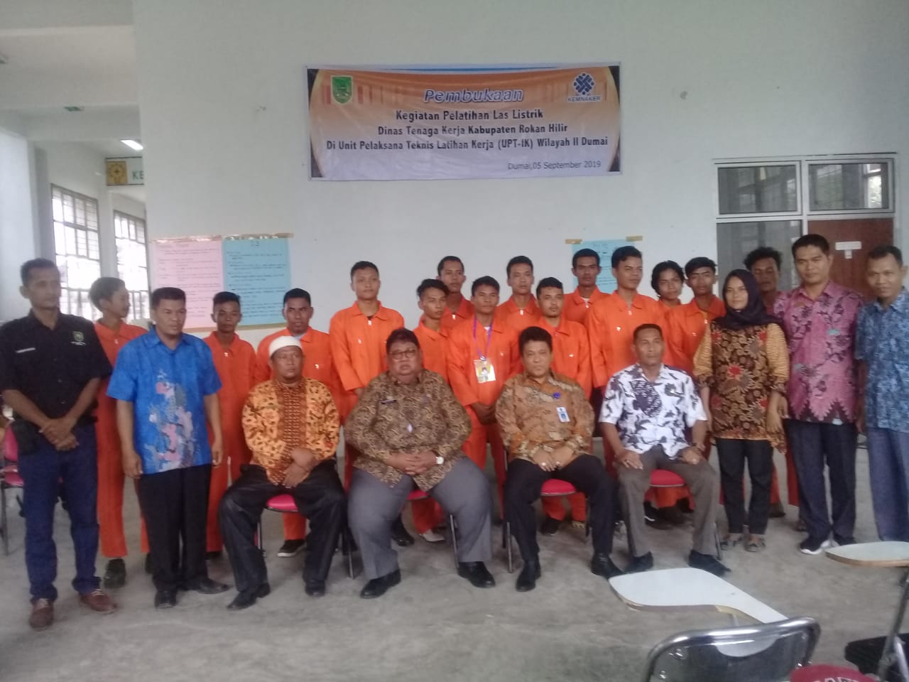 Disnaker Rohil Kirimkan 40 Orang Ikuti Pelatihan Kerja Di Dumai