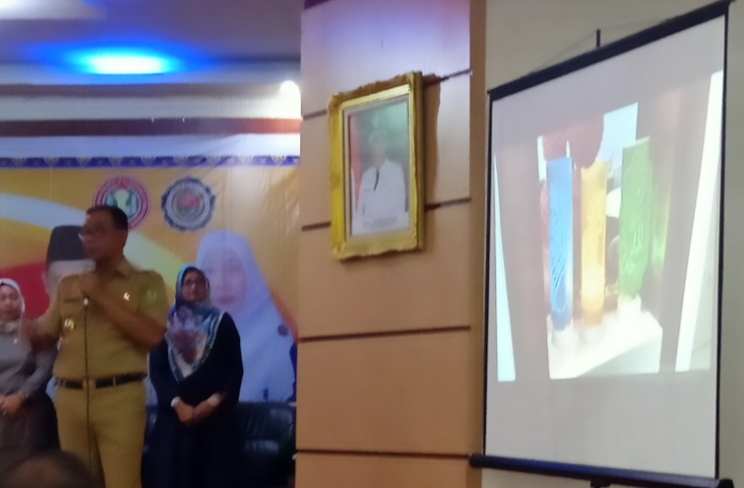 Panggil Seorang Pemuda Bagan Punak, Bupati Rohil Sanjung Seni Kreatifnya