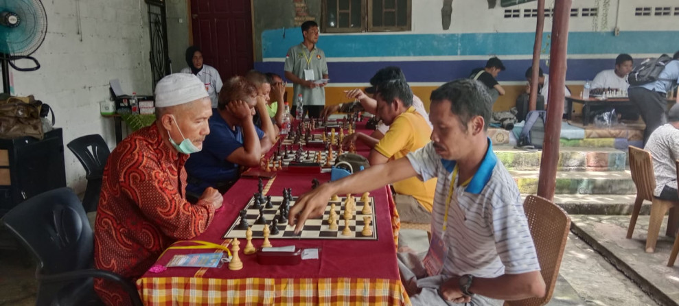Diikuti 60 Atlit, Cabor Catur Kejurkab KONI Rohil Tahun 2024 Resmi Bertanding