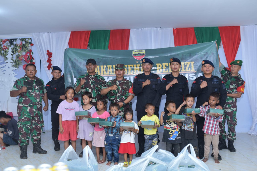 Kolaborasi Kodam I/BB & Polda Sumut Pastikan Anak Panti Asuh Dapat Asupan Nutrisi Yang Baik