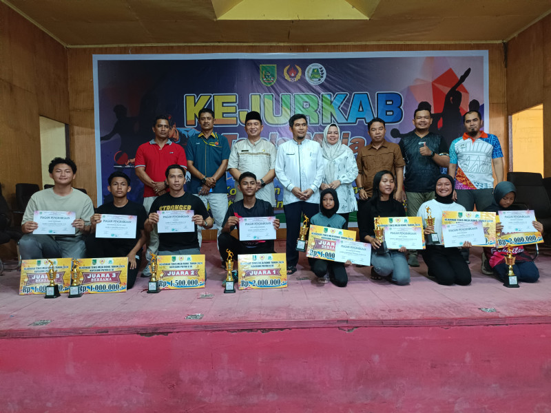 Kejurkab KONI Rohil 2024, Usai Bertanding Tenis Meja Diharap Mampu Menseleksi Bibit Atlit