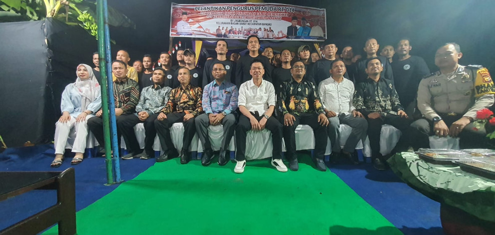 Bupati Rohil Afrizal Sintong Hadiri Pelantikan Pengurus Pemuda RT 0 14 Kelurahan Bagan Barat