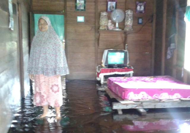 Rumah Warga Bagansiapiapi Sudah Terendam Banjir Rumah Warga Bagansiapiapi Sudah Terendam Banjir