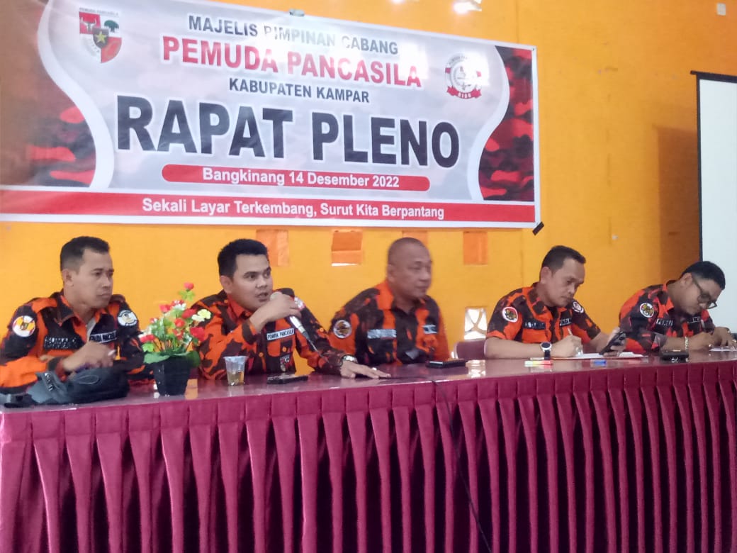 MPC PP Kabupaten Kampar Gelar Rapat Pleno Menjelang Muscab