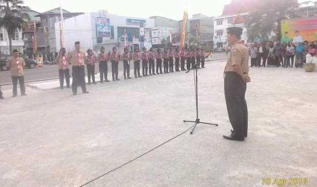 Plt Sekda Lepas Keberangkatan Kontingen Jamnas X Pramuka Kwarcab Rohil