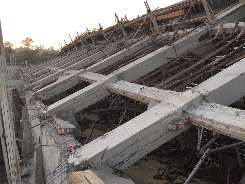 Diduga Ini Penyebab Robohnya Proyek Struktur Atap Rumah Pompa SPAM Durolis Tanjung Melawan
