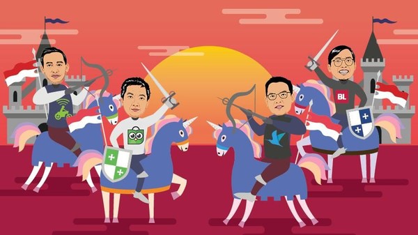 Ini Lho 4 Unicorn di RI Milik Asing rasa Lokal