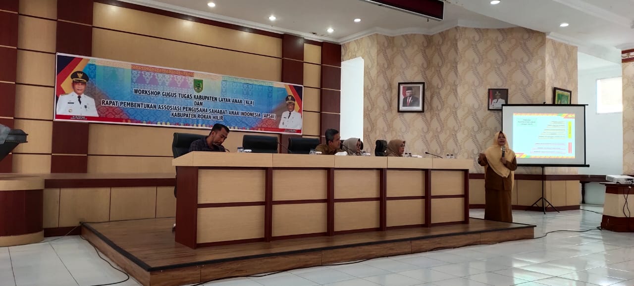 Pejabat Sekda Rohil Job Kurniawan Pimpin Workshop Gugus Tugas KLA dan Rapat Bentuk APSAI