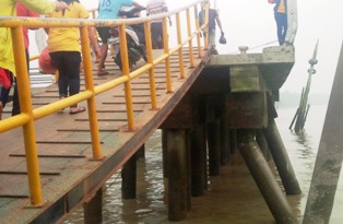 Masyarakat Khawatir, Tiang Penyangga Pelataran Pelabuhan Baru Bagansiapiapi Patah