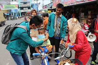 50 Dema, Sema dan Himaporodi STAI Ar-Ridha Bagansiapiapi Bagikan 2.000 Masker