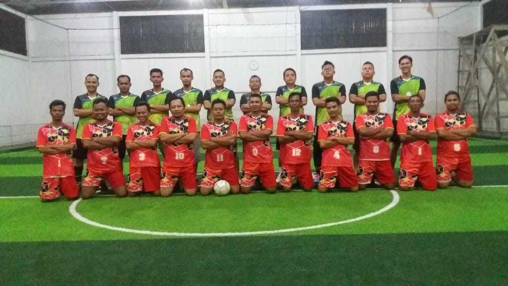 Sparing Partner,  Tim Futsal Kejari Rohil 5 Kali Bobol Gawang Tim Wartawan
