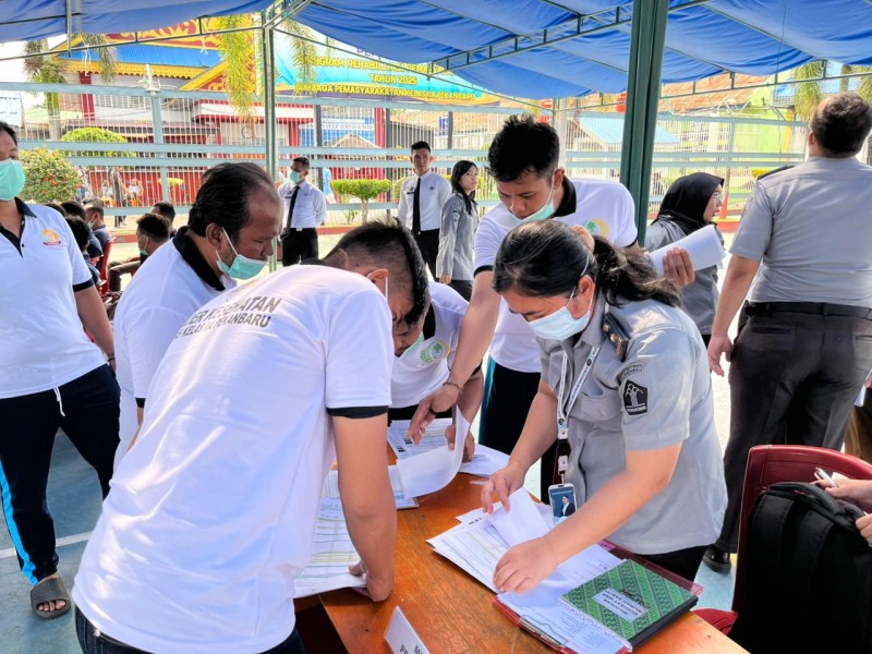 Lapas Pekanbaru Gelar Skrining Gejala dan Chest X-Ray Cegah Penularan TBC bagi WBP