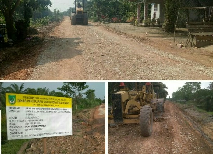 Dinas PUPR Rohil bantah proyek aucas jl. praka wahyudi Asal Jadi, Ini klarifikasinya...