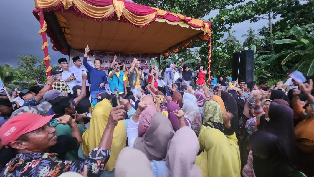Tak Terbendung, Suasana Kampanye Asset Diparit Aman Bak Lautan Manusia