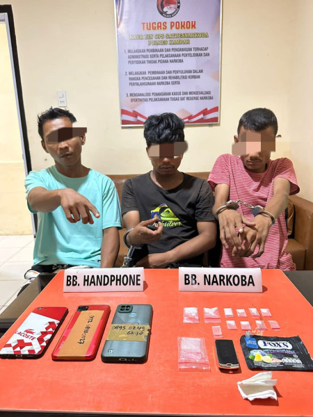 3 Pelaku Narkoba di Ringkus Tim Ojoloyo di Desa Rimbo Panjang