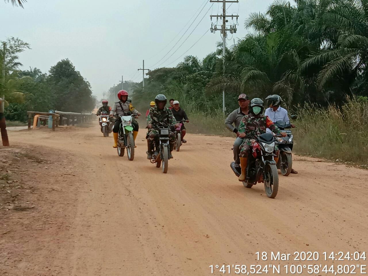 Tiga Pilar Kecamatan Rimba Melintang Laksanakan Patroli Bersama