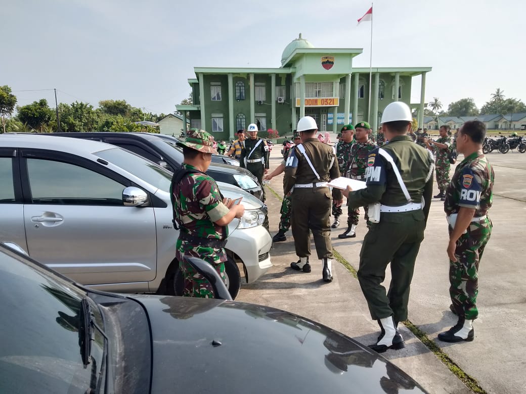 Kodim 0321 Rohil Gelar Operasi Penegakan Ketertiban Prajurit