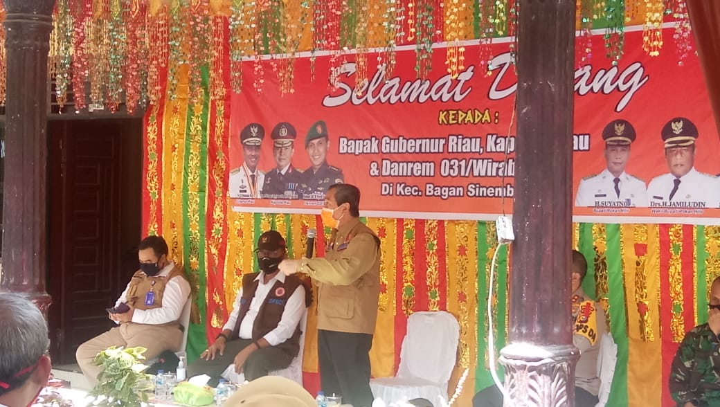 Bupati Rohil Sambut Kunker Gubri dan Danrem 031/WB di Baganbatu