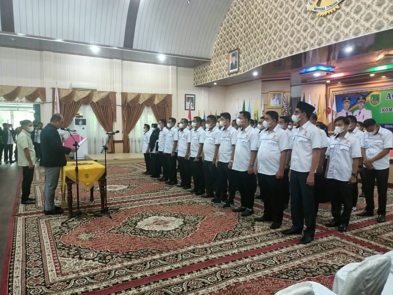 Pengurus KONI Dilantik, Bupati Rohil: Semua Cabor Harus Maju