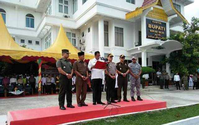 Bupati Rohil Pimpin Apel Deklarasi 