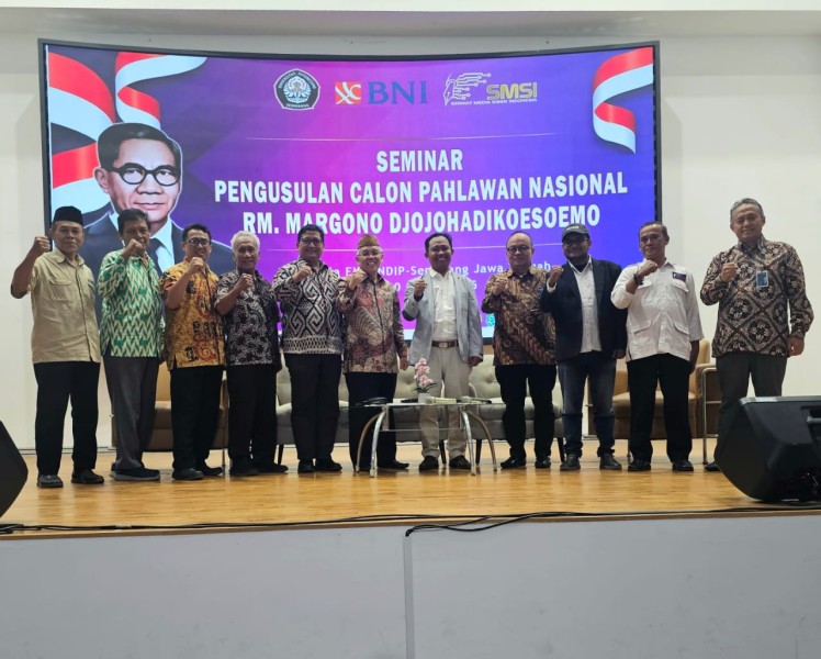 SMSI Gelar Seminar Pengusulan RM Margono Djojohadikoesoemo sebagai Pahlawan Nasional Di Undip