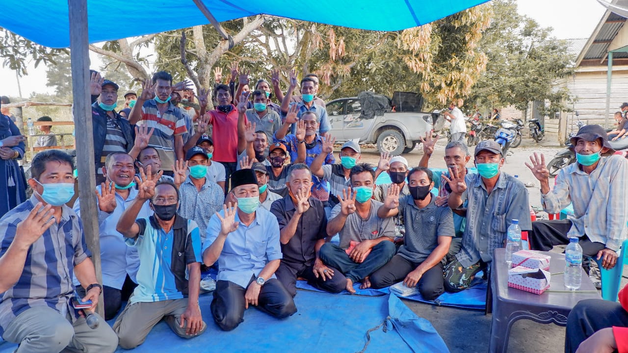 Warga Teluk Mega Sepakat Jadikan Afrizal Sintong Bupati Rohil