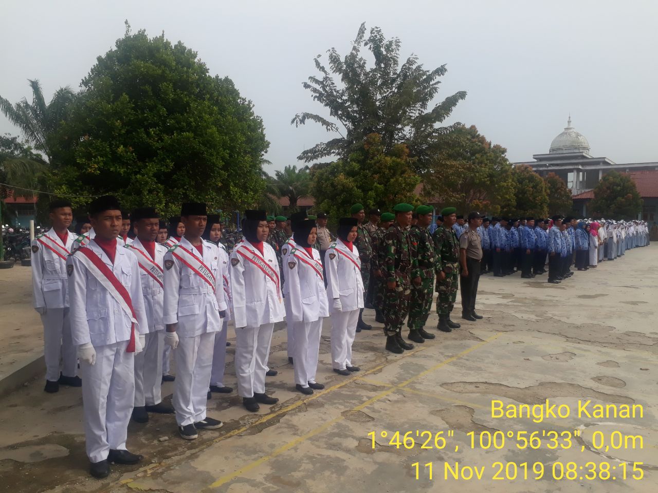 Peringati Hari Pahlawan, Koramil 05|RM Laksanakan Upacara Bendera