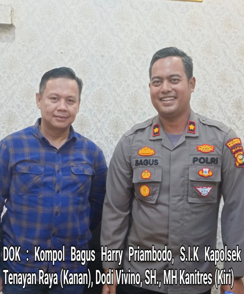 Wujudkan Cita-cita Polri, Kinerja Mapolsek Tenayan Raya Pekanbaru Patut di Acukan Jempol