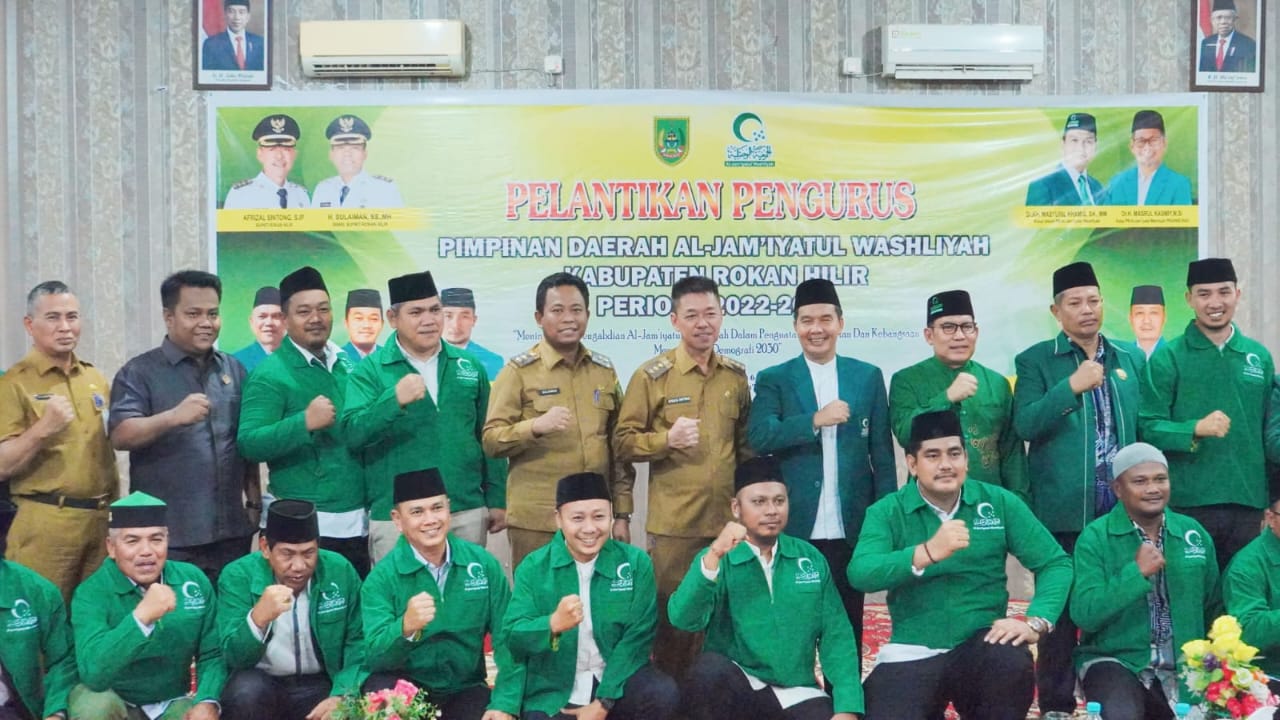 Bupati Rohil Hadiri Pelantikan Pengurus Al Washliyah