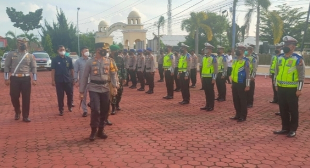 Pimpin Apel Gelar Pasukan, Ini Pinta AKBP Hendra Gunawan,S.I.K,M.T