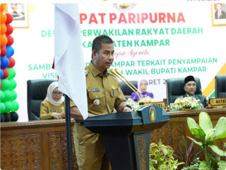 DPRD KAMPAR Gelar Penyampaian Visi Misi Bupati & Wabup Terpilih