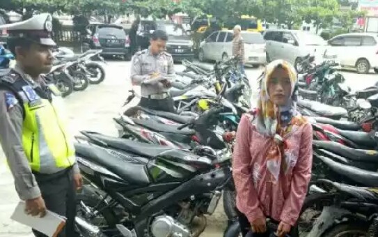 Hari ke-6 Ops Zebra Siak 2017 di Polres Rohil, 605 Pelanggar Ditilang