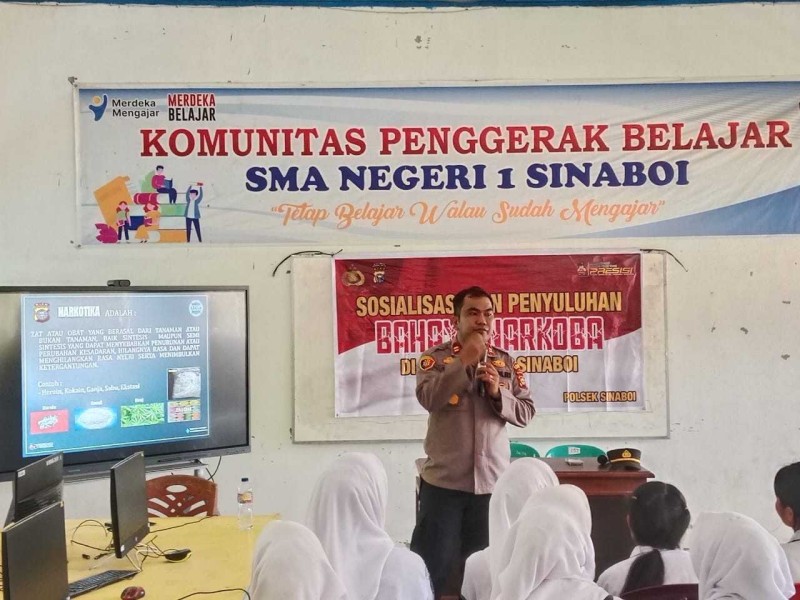 Polres Rohil Dan Polsek Jajaran Gencarkan Sosialisasi Bahaya Narkoba Di Sekolah-Sekolah