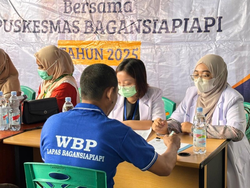 Lapas Bagansiapiapi Gelar Skrining Kesehatan: Cegah Dini HIV Dalam Lapas